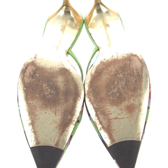 Vintage Emilio Pucci Mule Kitten Heels 🪷 Purchased on “The Real Real” - Picture 5 of 6